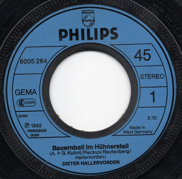 Cover zu Dieter Hallervorden - Bauernball Im Hühnerstall | 1982 | Vinyl | Non-Music, Pop | Germany Schallplatten Ankauf