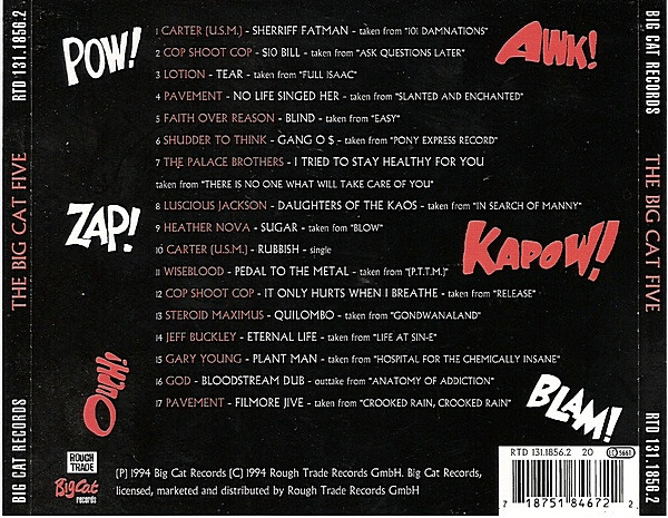 Cover zu Various - The Big Cat Five | 1994 | Vinyl | Rock | Germany