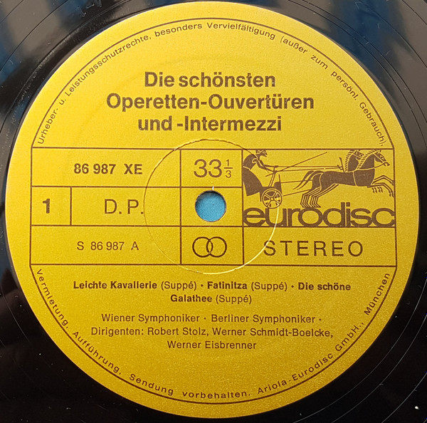 Cover zu Various - Verliebt In Musik (Beschwingte Ouvertüren) | 1974 | Vinyl | Classical | Germany