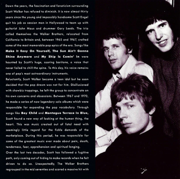 Cover zu Scott Walker And The Walker Brothers - No Regrets • The Best Of Scott Walker And The Walker Brothers • 1965 - 1976 | 1992 | Vinyl | Rock, Pop | Europe Schallplatten Ankauf