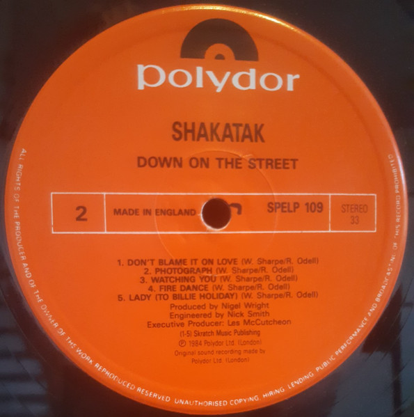 Cover zu Shakatak - Down On The Street | Vinyl | Electronic | UK