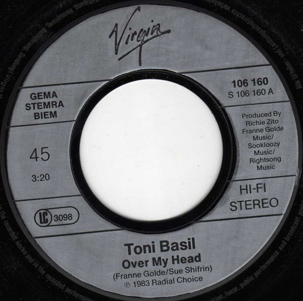 Cover zu Toni Basil - Over My Head | 1983 | Vinyl | Electronic | Europe Schallplatten Ankauf