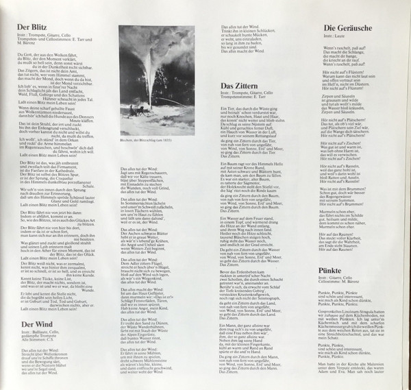 Cover zu Christof Stählin, Die Fanfare Der Poesie - Feuer, Wasser, Luft Und Erde - Ein Beitrag Zur Welt | 1981 | Vinyl | Jazz, Folk, World, & Country | Germany