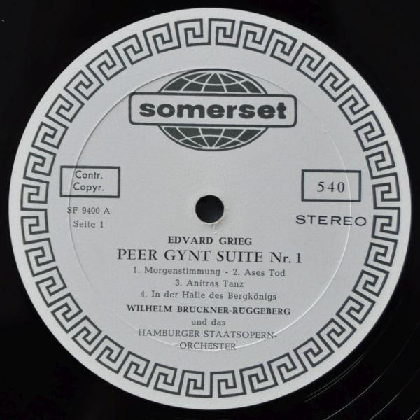Cover zu Edvard Grieg, Orchester Der Staatsoper Hamburg, Wilhelm Brückner-Rüggeberg - Peer Gynt Suiten | Vinyl, LP | Classical | Germany