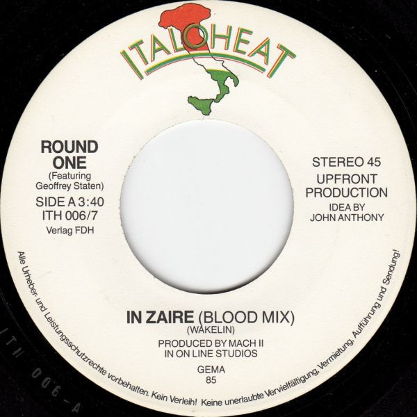 Cover zu Round One (2) - In Zaire | 1985 | Vinyl | Electronic | Germany Schallplatten Ankauf