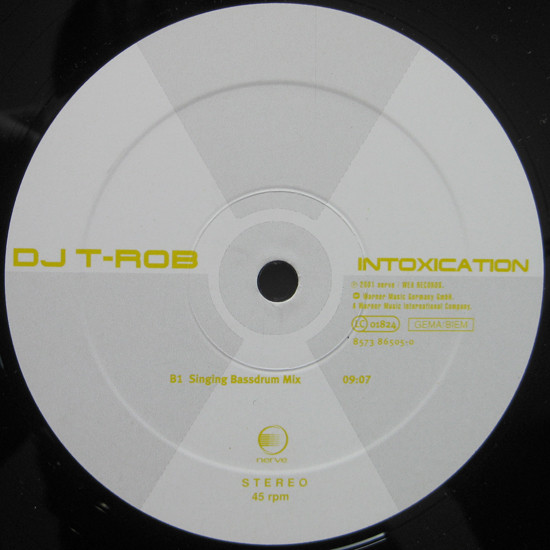 Cover zu T-Rob - Intoxication | 2001 | Vinyl | Electronic | Germany Schallplatten Ankauf