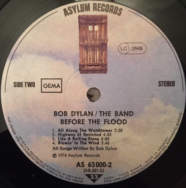 Cover zu Bob Dylan / The Band - Before The Flood | 1977 | Vinyl, LP, Album, Reissue | Rock | Germany