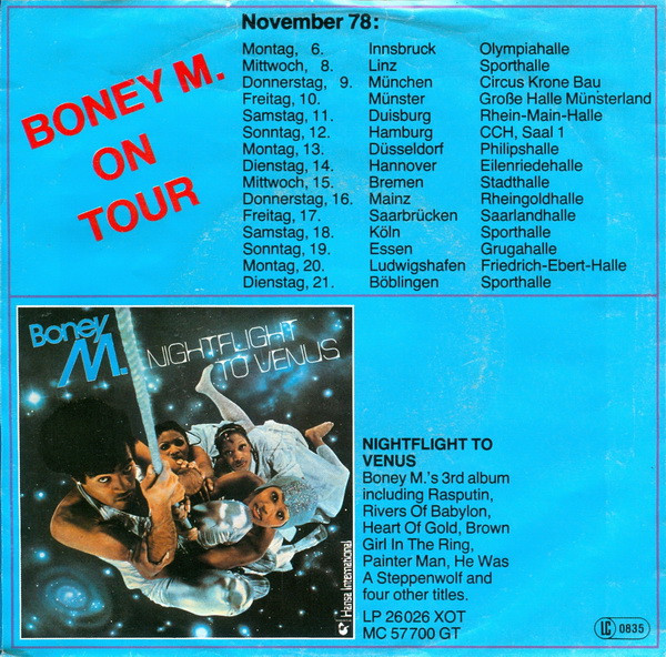 Cover zu Boney M. - Rasputin / Painter Man | 1978 | Vinyl | Electronic, Funk / Soul | Germany