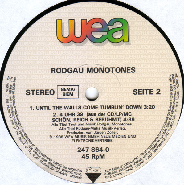 Cover zu Rodgau Monotones - So Oder So | 1988 | Vinyl | Rock, Pop | Germany