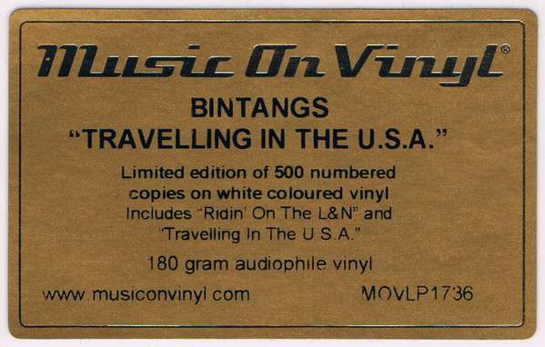 Cover zu Bintangs - Travelling In The U.S.A. | 2022 | Vinyl | Rock, Blues | Netherlands