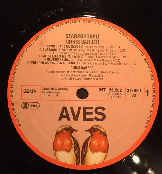 Cover zu Chris Barber - Starportrait | 1978 | Vinyl | Jazz | Germany Schallplatten Ankauf