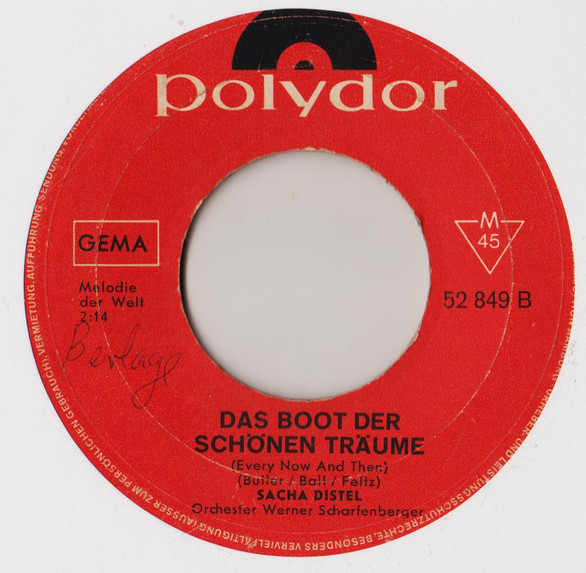 Cover zu Sacha Distel - Irene Von Avignon | 1967 | Vinyl | Pop | Germany