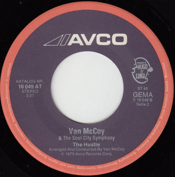 Cover zu Van McCoy & The Soul City Symphony - Disco Baby / The Hustle | 1975 | Vinyl, Stereo, 45 RPM, 7