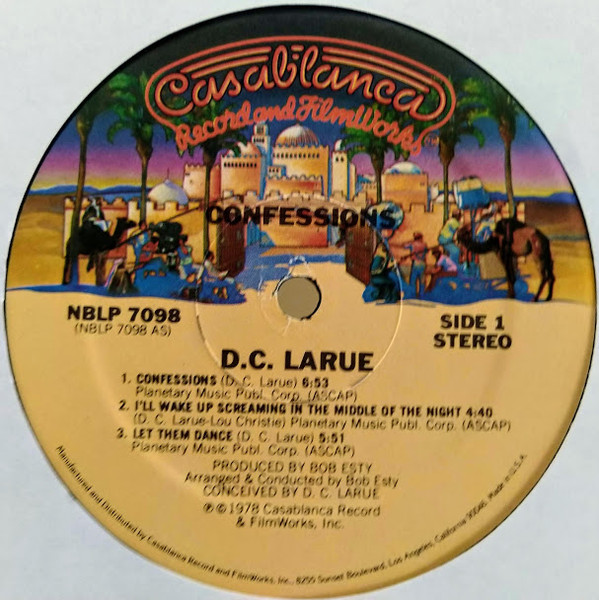 Cover zu D.C. LaRue - Confessions | 1978 | Vinyl | Funk / Soul | US
