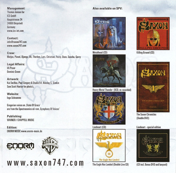 Cover zu Saxon - The Inner Sanctum | 2007 | CD, Album | Rock | Europe