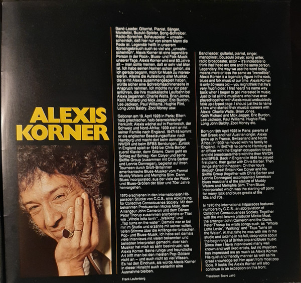 Cover zu Alexis Korner - Just Easy | 1978 | Vinyl, LP, Album, Stereo | Rock, Funk / Soul | Germany