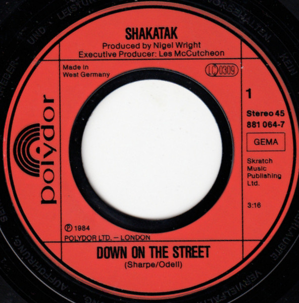 Cover zu Shakatak - Down On The Street | 1984 | Vinyl | Electronic | Germany