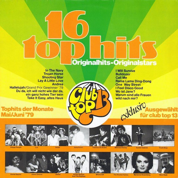 Cover zu Various - 16 Top Hits - Tophits Der Monate Mai/Juni '79 | 1979 | Vinyl | Pop | Germany Schallplatten Ankauf