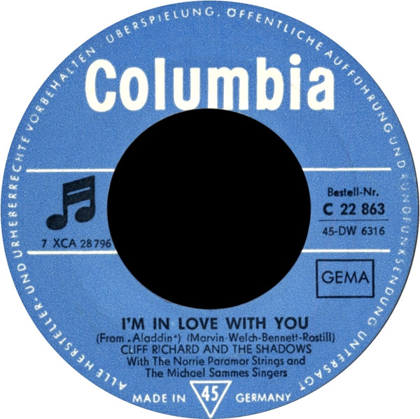 Cover zu Cliff Richard & The Shadows - I Could Easily Fall (In Love With You) | 1964 | Vinyl | Pop, Stage & Screen | Germany Schallplatten Ankauf