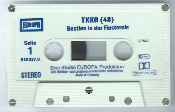 Cover zu Stefan Wolf - TKKG 48 - Bestien In Der Finsternis | 1987 | Vinyl | Non-Music | Germany Schallplatten Ankauf