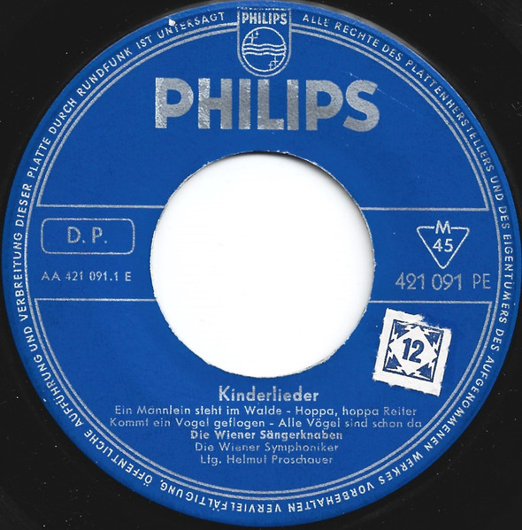 Cover zu Die Wiener Sängerknaben - Kinderlieder Mit Den Wiener Sängerknaben Folge 1 | 1958 | Vinyl | Folk, World, & Country | Germany