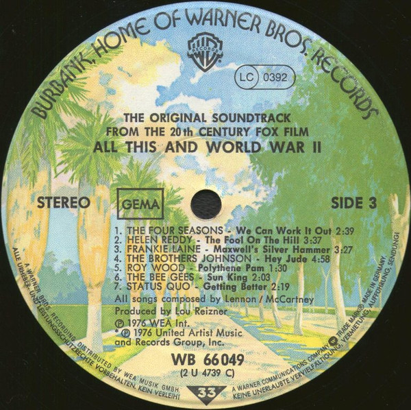 Cover zu Various - All This And World War II | 1976 | Vinyl | Rock, Pop | Germany