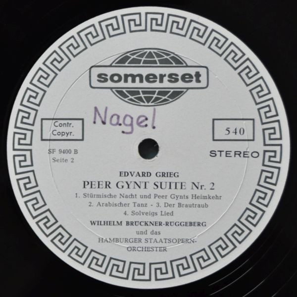 Cover zu Edvard Grieg, Orchester Der Staatsoper Hamburg, Wilhelm Brückner-Rüggeberg - Peer Gynt Suiten | Vinyl, LP | Classical | Germany