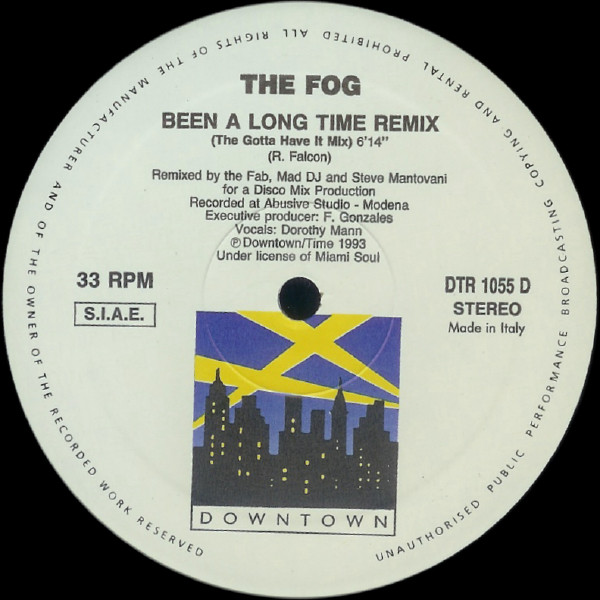 Cover zu The Fog - Been A Long Time (Remix) | 1993 | Vinyl | Electronic | Italy