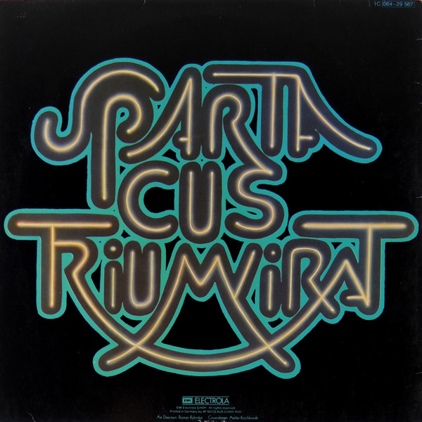 Cover zu Triumvirat - Spartacus | 1977 | Vinyl, LP, Album, Repress | Rock | Germany Schallplatten Ankauf