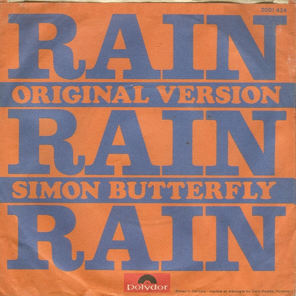 Cover zu Simon Butterfly - Rain Rain Rain (Original Version) | 1973 | Vinyl | Rock, Pop | Germany