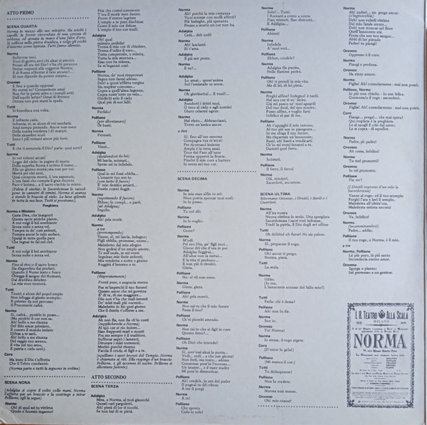 Cover zu Vincenzo Bellini - Maria Callas, Orchestra Del Teatro Alla Scala e Coro Del Teatro Alla Scala, Antonino Votto - Norma (Selezione Dell' Opera) | 1981 | Vinyl, LP | Classical | Italy Schallplatten Ankauf