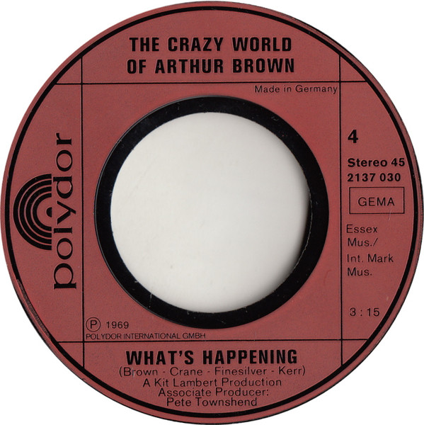 Cover zu The Crazy World Of Arthur Brown - Die Grossen Vier Von The Crazy World Of Arthur Brown | Vinyl | Rock | Germany