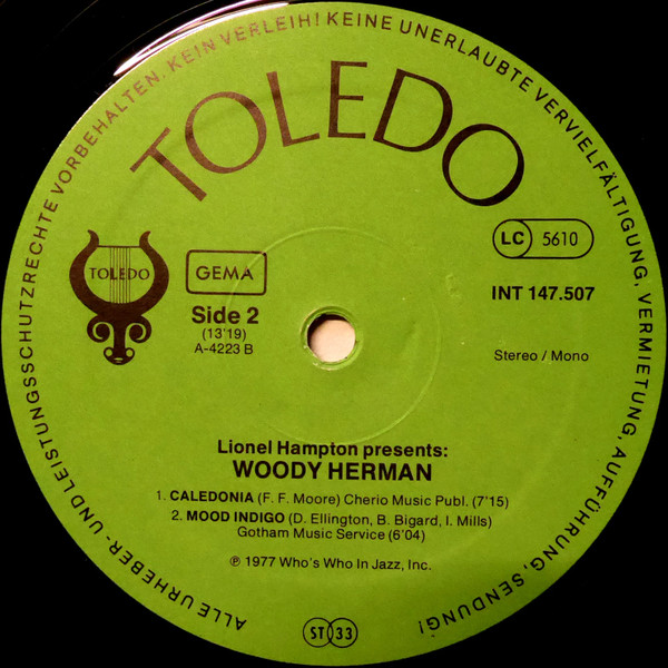 Cover zu Woody Herman - Lionel Hampton Presents: Woody Herman | 1979 | Vinyl | Jazz | Germany