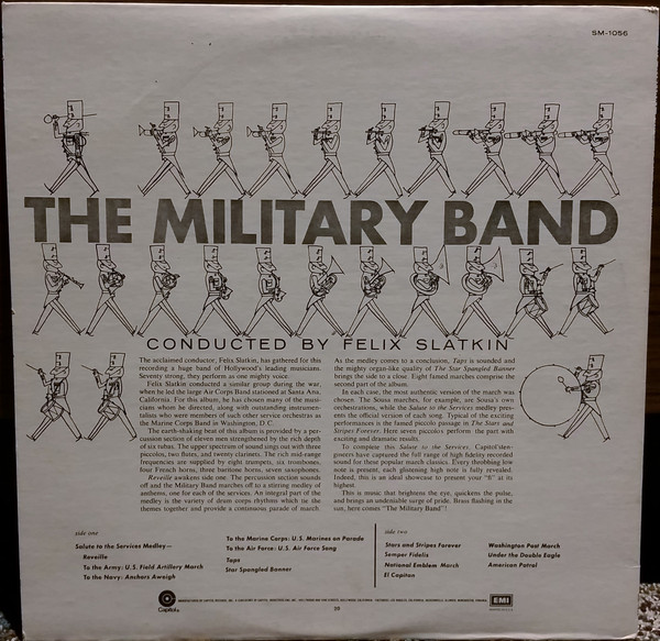 Cover zu The Concert Arts Symphonic Band Conducted By Felix Slatkin - The Military Band | Vinyl | Brass & Military | US Schallplatten Ankauf