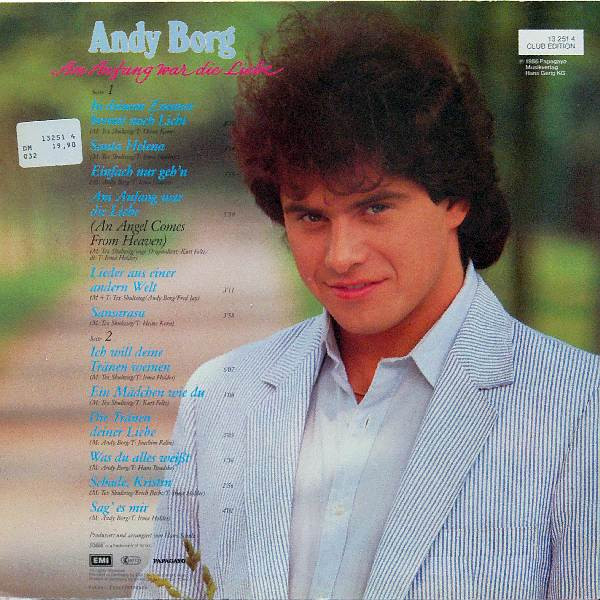 Cover zu Andy Borg - Am Anfang War Die Liebe | 1986 | Vinyl | Pop | Germany Schallplatten Ankauf