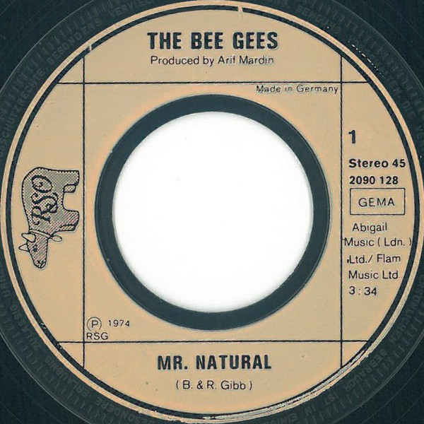Cover zu Bee Gees - Mr. Natural | 1974 | Vinyl, 7