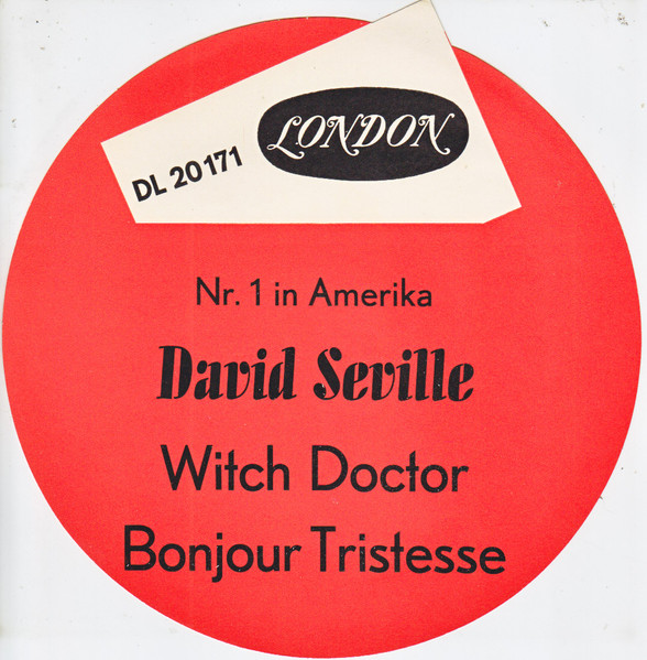 Cover zu David Seville And His Orchestra - Witch Doctor / Bonjour Tristesse | 1958 | Vinyl | Rock, Pop | Germany Schallplatten Ankauf
