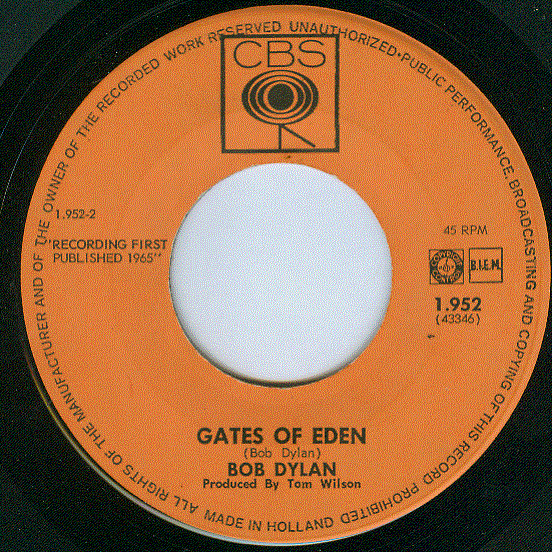 Cover zu Bob Dylan - Like A Rolling Stone / Gates Of Eden | 1965 | Vinyl | Rock, Folk, World, & Country | Netherlands