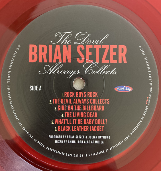 Cover zu Brian Setzer - The Devil Always Collects | 2023 | Vinyl | Rock | Europe