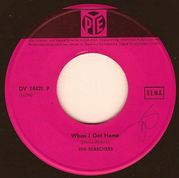 Cover zu The Searchers - When I Get Home | 1965 | Vinyl | Pop | Germany Schallplatten Ankauf