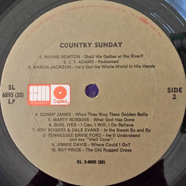 Cover zu Various - Country Sunday | 1973 | Vinyl | Folk, World, & Country | US