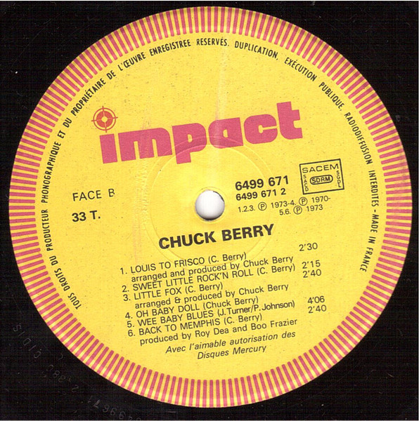 Cover zu Chuck Berry - Chuck Berry | Vinyl | Rock, Funk / Soul | France