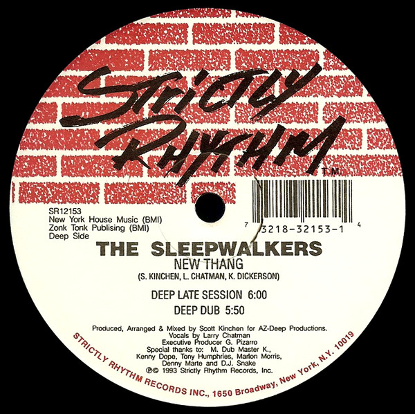 Cover zu Sleepwalkers - New Thang | 1993 | Vinyl | Electronic | US Schallplatten Ankauf