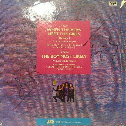 Cover zu Sister Sledge - When The Boys Meet The Girls | 1985 | Vinyl | Electronic, Funk / Soul | UK