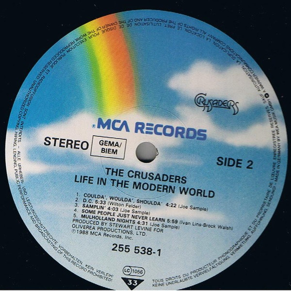 Cover zu The Crusaders - Life In The Modern World | 1988 | Vinyl | Jazz, Funk / Soul | Europe Schallplatten Ankauf