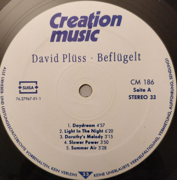 Cover zu David Plüss - Beflügelt | Vinyl | Jazz, Folk, World, & Country | Germany & Switzerland Schallplatten Ankauf