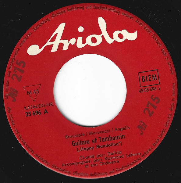 Cover zu Dalida - Hava Naguila | 1959 | Vinyl | Pop | Germany Schallplatten Ankauf