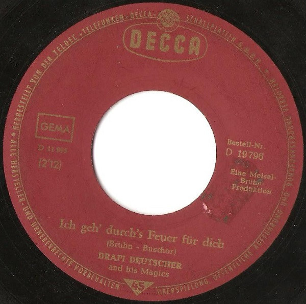 Cover zu Drafi Deutscher And His Magics - Nimm Mich So, Wie Ich Bin | 1966 | Vinyl | Rock, Pop | Germany