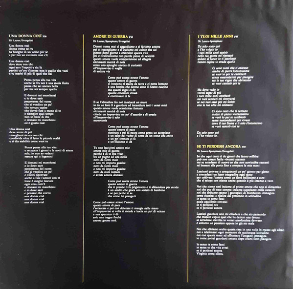 Cover zu Riccardo Fogli - Amore Di Guerra | 1988 | Vinyl | Pop | Germany