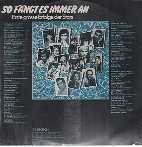 Cover zu Various - So Fängt Es Immer An - Erste Große Erfolge Der Stars | Vinyl | Pop | Germany Schallplatten Ankauf